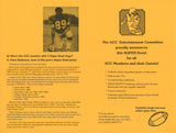 Dave Robinson Signed Green Bay Packers Akron City Club Pamphlet Beckett 57231