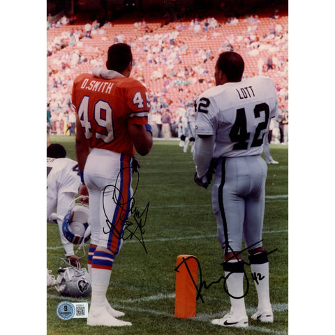 Dennis Smith Ronnie Lott Autographed Denver Broncos 8x10 Photo Beckett 59256