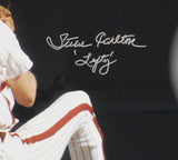 Steve Carlton Signed Philadelphia Phillies Framed 16x20 MLB Photo - Lefty Insc