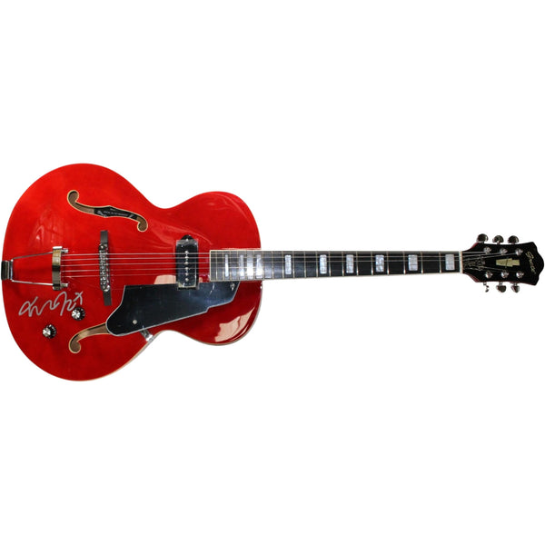 Michael J. Fox Autographed Back to The Future Grote Guitar Beckett Witness 57896