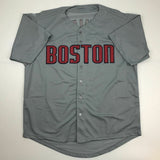 Autographed/Signed HANLEY RAMIREZ Boston Grey Baseball Jersey JSA COA Auto