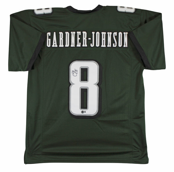 C.J. Gardner-Johnson Authentic Signed Green Pro Style Jersey BAS Witnessed