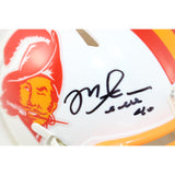 Mike Alstott Signed Tampa Bay Buccaneers TB Mini Helmet Beckett Witness 51711