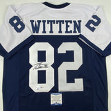 Autographed/Signed Jason Witten Dallas Thanksgiving Day Jersey Beckett COA