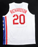 Micheal Sugar Ray Richardson Signed New Jersey Nets Jersey / JSA COA /4xAll Star