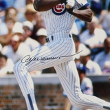 Andre Dawson Signed 16x20 Chicago Cubs Photo (JSA) 1987 NL MVP / Hall of Fame OF