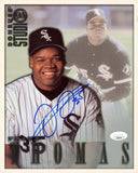 White Sox Frank Thomas Signed 8.5x11 1998 Donruss #11 Trading Card JSA #CD80557