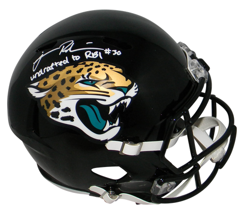 JAMES ROBINSON SIGNED JACKSONVILLE JAGUARS SPEED FULL SIZE HELMET BECKETT