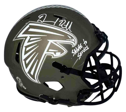 DESMOND RIDDER SIGNED ATLANTA FALCONS SALUTE TO SERVICE AUTHENTIC HELMET BECKETT