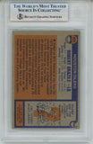 Robert Brazile Autographed 1976 Topps #424 2 insc Card Slab Beckett 57082