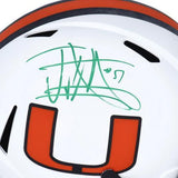 Autographed Jonathan Vilma Miami Helmet