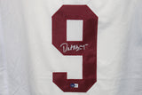 Dat Nguyen Autographed/Signed College Style White XL Jersey Beckett 39329