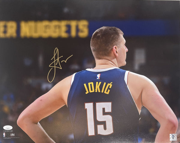 Nikola Jokic Autographed/Signed Denver Nuggets 16x20 Photo JSA 40562