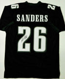 Miles Sanders Autographed Black Pro Style Jersey - JSA W Auth *2