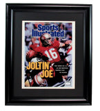 Joe Montana HOF Signed/Auto 11x14 SI Photo San Francisco 49ers Framed JSA 188777