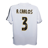 Roberto Carlos Signed Real Madrid Soccer Jersey #3 with Beckett Witness