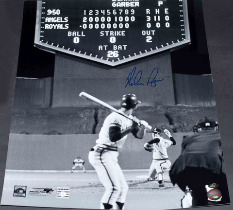 NOLAN RYAN SIGNED AUTOGRAPHED CALIFORNIA ANGELS 1ST NO-HITTER 16x20 PHOTO