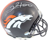 Clinton Portis Autographed/Signed Denver Broncos VSR4 TB Mini Helmet PSA 59389