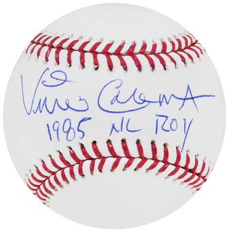 Vince Coleman Signed Rawlings Official MLB Baseball w/85 NL ROY - (SCHWARTZ COA)