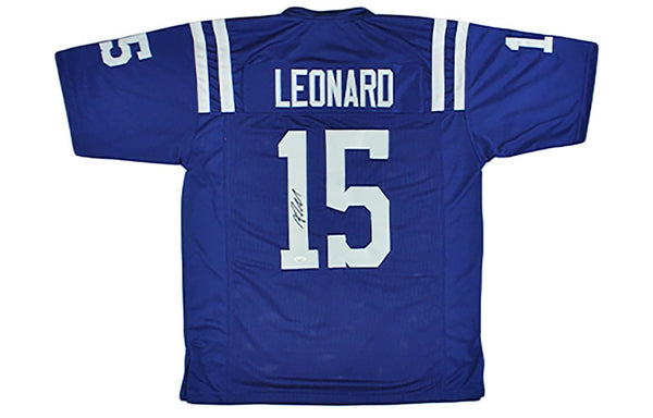Riley Leonard Signed Indianapolis Custom Blue NFL Jersey