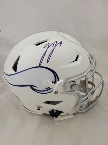 JJ McCARTHY SIGNED MINNESOTA VIKINGS F/S WINTER WARRIOR SPEEDFLEX HELMET BECKETT