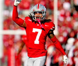 Jordan Hancock Signed Ohio State Buckeyes Home Jersey (T.S.E.) Buffalo Bills D.B