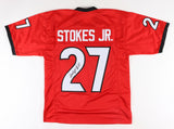 Eric Stokes Signed Georgia Bulldogs Jersey (JSA COA) 2021 Packers 1st Round Pick