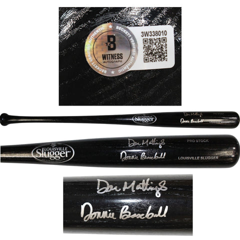 Don Mattingly Autographed New York Yankees LS Bat Donnie Baseball Beckett 59165