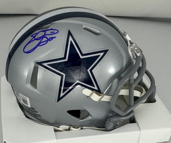 Cowboys Hall of Famer EMMITT SMITH Signed Riddell Speed Mini Helmet AUTO - BAS