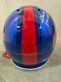 JOSH ALLEN & THURMAN THOMAS "MVP" SIGNED BILLS FLASH AUTHENTIC HELMET BECKETT