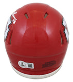 Chiefs Emmitt Thomas "HOF 2008" Signed Speed Mini Helmet BAS Witnessed #2W142422