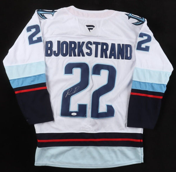 Oliver Bjorkstrand Signed Seattle Kraken Fanatics Jersey (JSA COA) Right Winger