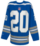 Barry Sanders Signed Detroit Lions Blue Maxxed Out M&N Hockey Jersey - (SS COA)