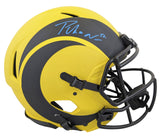 Rams Puka Nacua Signed Rave Full Size Speed Proline Helmet W/ Case Fanatics