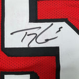 Framed Signed Trey Lance 35x39 San Francisco Red ALT Jersey Beckett BAS COA