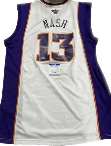 Steve Nash signed jersey PSA/DNA Phoenix Suns Autographed