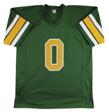 Oregon Bucky Irving Authentic Signed Green Pro Style Jersey BAS Witnessed