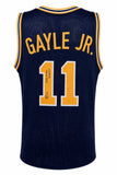 Roddy Gayle Jr. Signed Navy Custom College Basketball Jersey w/Champs - (SS COA)