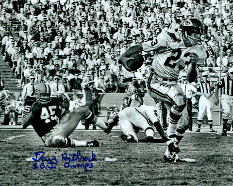 Packers Defensive Back DAVE HATHCOCK Signed 8x10 Auto Photo #2 w/ "SB I Champ"