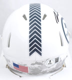 Pat Freiermuth Signed Steelers Salute 2024 Speed Mini Helmet - Beckett W Holo