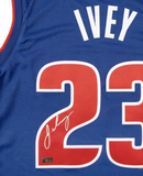 JADEN IVEY Autographed Detroit Pistons Blue Nike Swingman Jersey PANINI