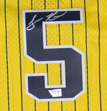 Jalen Rose Signed Indiana Pacers Mitchell & Ness Throwback Jersey (Fanatics)