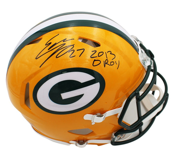 Eddie Lacy Signed Green Bay Packers Speed Authentic NFL Helmet w/ 2013 OROY Insc
