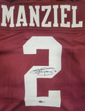 JOHNNY MANZIEL AUTOGRAPHED COLLEGE STYLE CUSTOM XL JERSEY w/ BECKETT QR