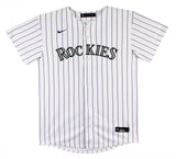Rockies Charlie Blackmon "Chuck Nazty" Signed Pinstripe Nike Jersey BAS #BR84240