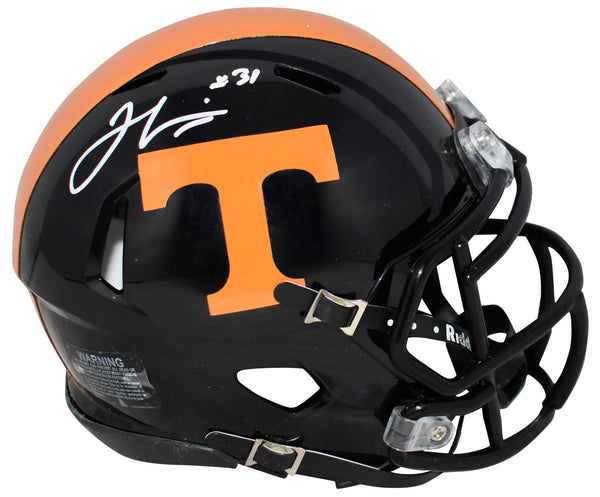 JAMAL LEWIS SIGNED TENNESSEE VOLUNTEERS BLACK SPEED MINI HELMET BECKETT