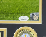 James Conner Pittsburgh Steelers Signed Framed 16x20 Photo JSA ITP