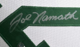 Jets Joe Namath Autographed Framed White Jersey (Chip) Beckett Witness #W175526