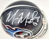 MARCUS MARIOTA AUTOGRAPHED TENNESSEE TITANS MINI HELMET BECKETT BAS 138234