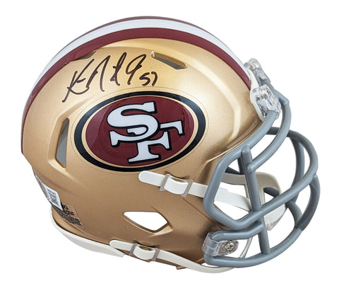 49ers Ken Norton Jr. Authentic Signed Speed Mini Helmet BAS Witnessed